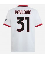 AC Milan Strahinja Pavlovic #31 Bortedrakt 2024-25 Korte ermer